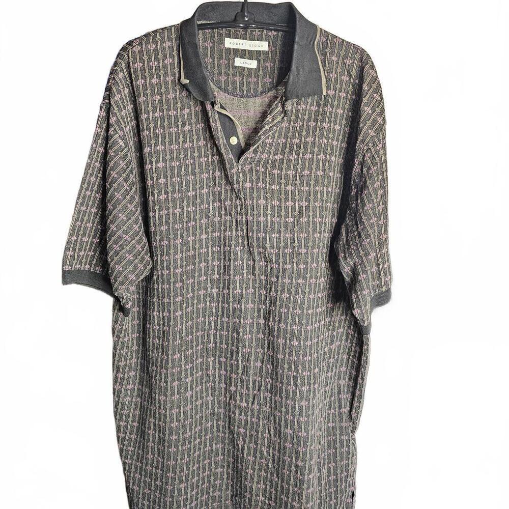 Robert Stock Large Polo Shirt with Pattern